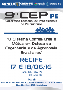 Cartaz CEP2016 Recife