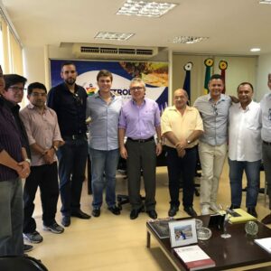 Evandro Alencar e representantes do CREA-PE cumprem agenda com o prefeito Miguel Coelho