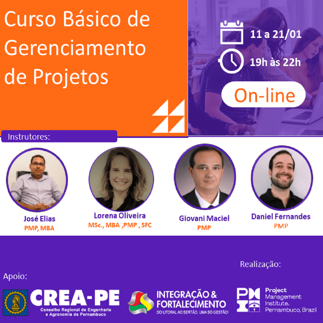 PMI-PE abre inscrições para nova turma do curso básico de Gerenciamento de Projetos – on-line