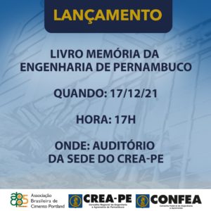 Crea-PE lança livro Memória da Engenharia em Pernambuco